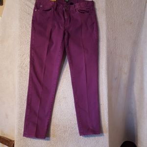 J Crew comfortable plum Toothpick jeans